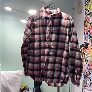 Pink and Brown Flannel